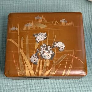 Vintage Floral Lacquered Box